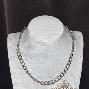 Silver Chain-Link Necklace